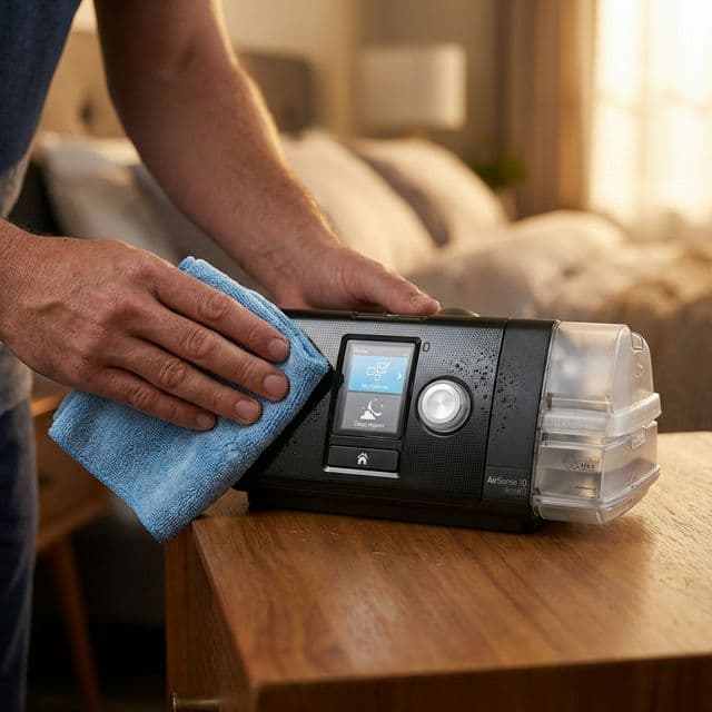 Limpieza de equipo CPAP ResMed AirSense 10
